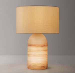 Florian Alabaster Table Lamp 22"H - Zonesus