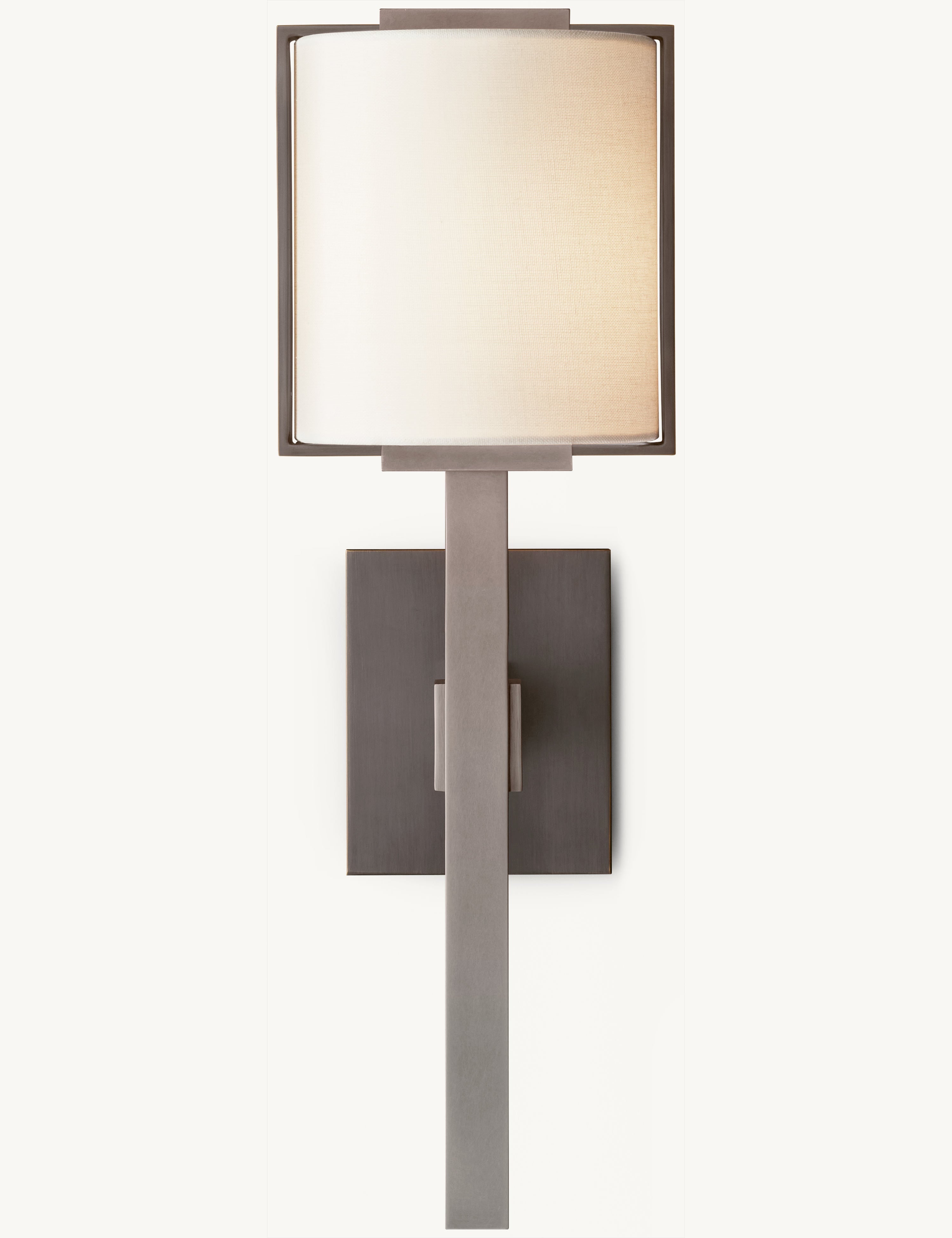 Yorke Linen Shaded Post Sconce 19''H - Zonesus