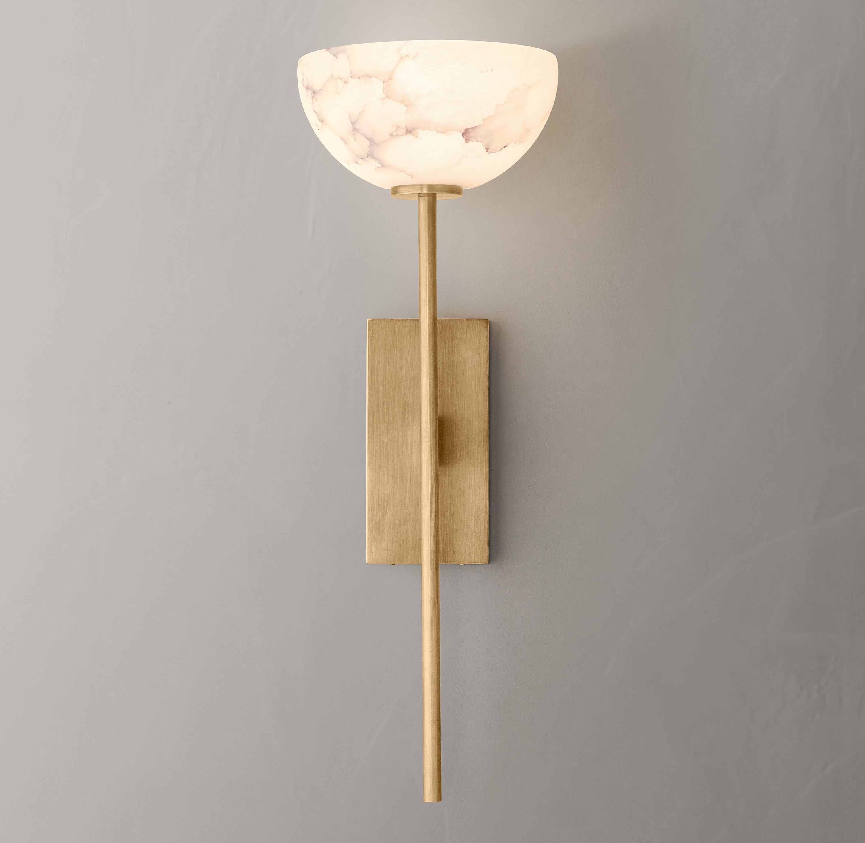 Alara Alabaster Sconce 20"H - Zonesus