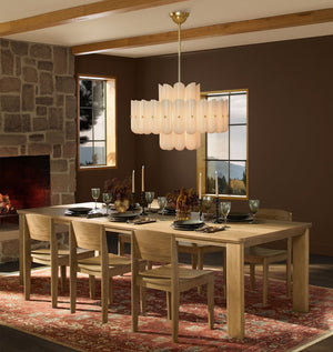 Lorna LED Double Tier Chandelier 25" 35" 46" - Zonesus