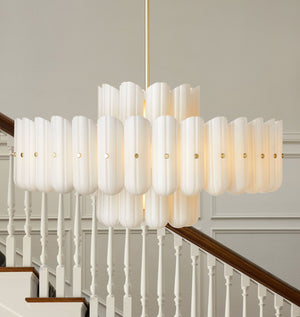 Lorna LED Double Tier Chandelier 25" 35" 46" - Zonesus