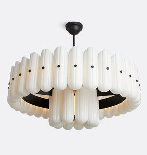 Lorna LED Double Tier Chandelier 25" 35" 46" - Zonesus