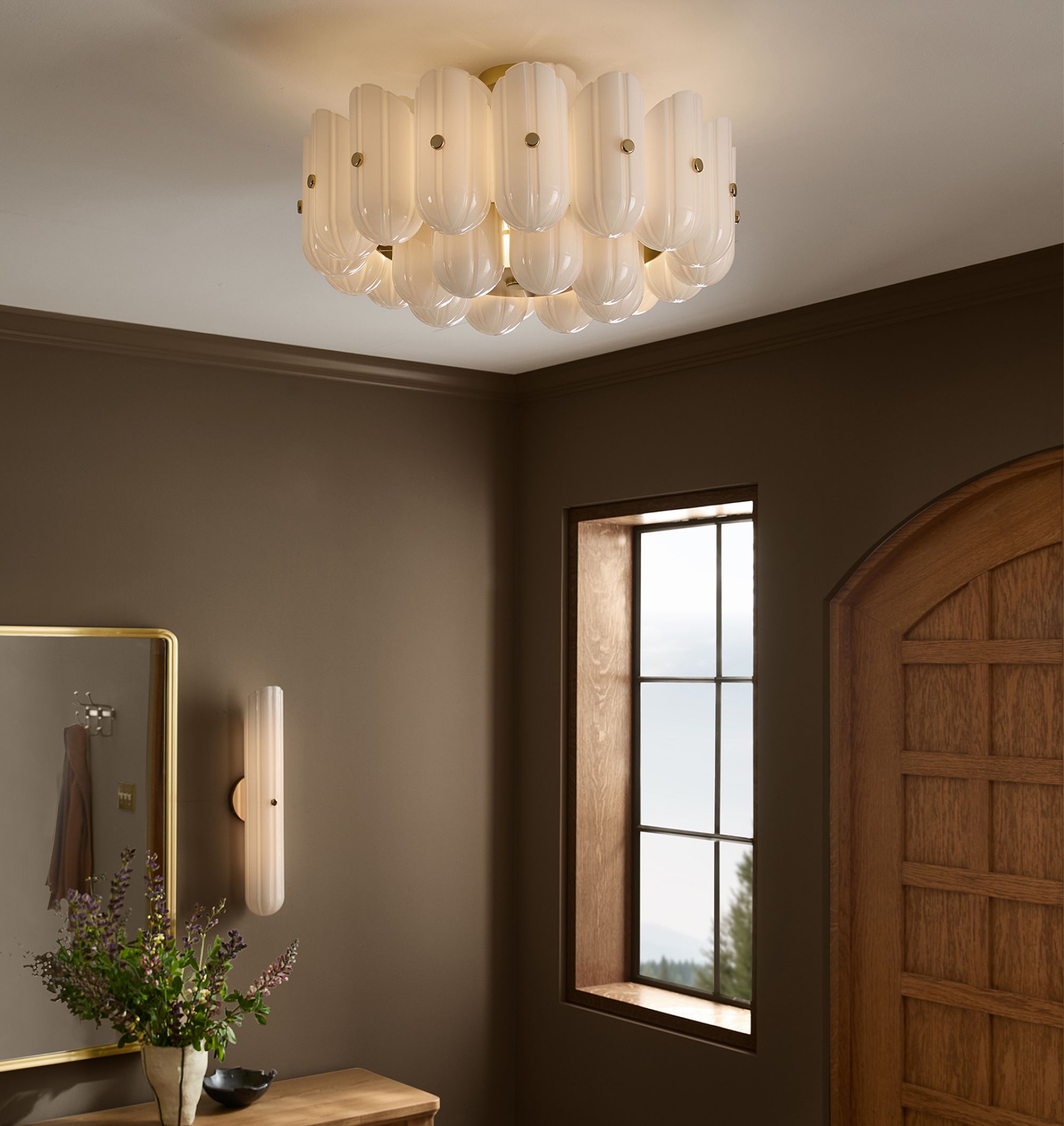 Lorna LED Double Tier Flush Mount 25" - Zonesus