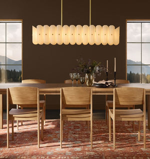 Lorna LED Linear Chandelier 55" - Zonesus