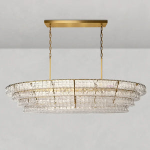 Ghiaccio Oval Chandelier - Zonesus