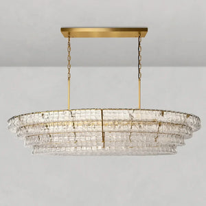 Ghiaccio Oval Chandelier - Zonesus