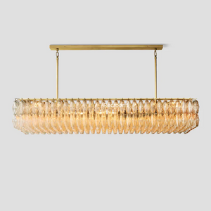 Chia Rectangular Chandelier 74" - Zonesus