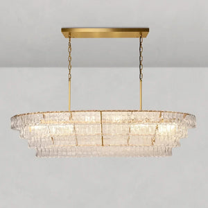 Ghiaccio Oval Chandelier - Zonesus