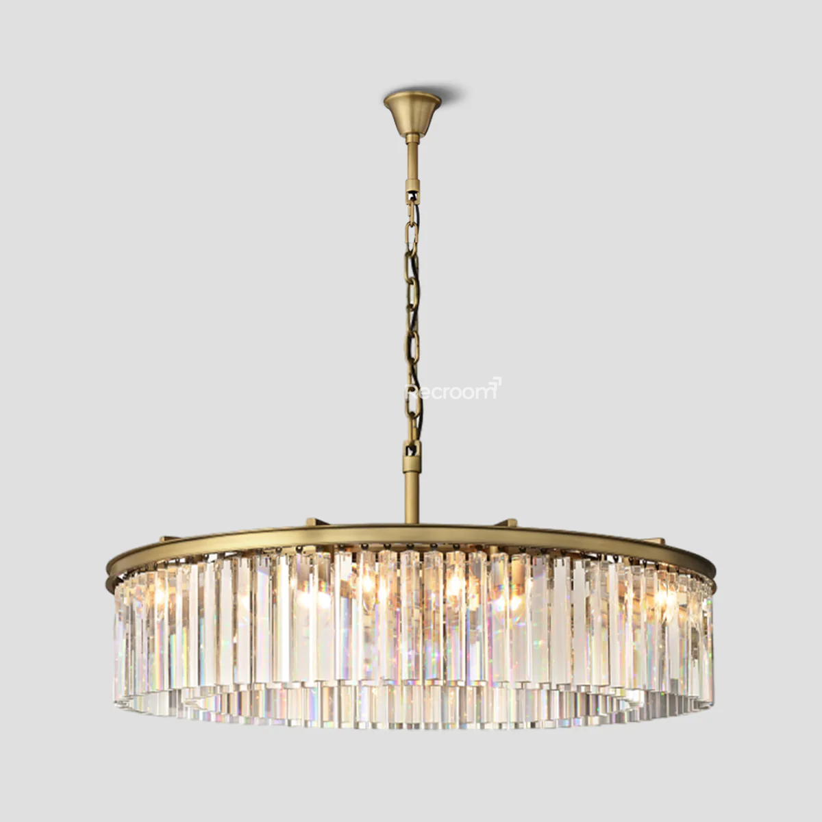 Odean Round Chandelier 44" - Zonesus