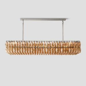 Chia Rectangular Chandelier 74" - Zonesus