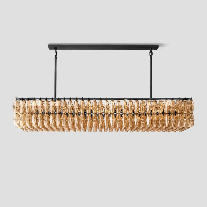 Chia Rectangular Chandelier 74" - Zonesus