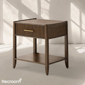 Luis 1-Drawer Nightstand - Zonesus