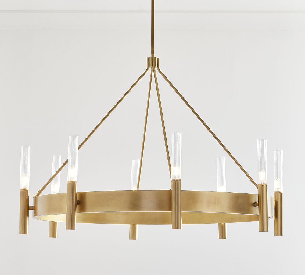 Somerset Metal Round Chandelier (44") - Zonesus
