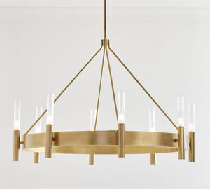Somerset Metal Round Chandelier (44") - Zonesus