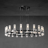 Manory Glass Round Chandelier 60" - Zonesus