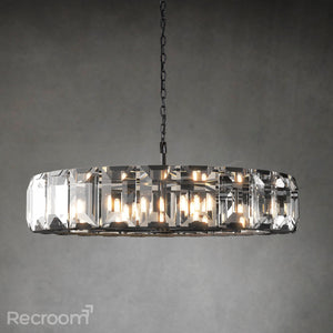 Harllow Multicurve Crystal Round Chandelier 19“ 31” 43“ 60” - Zonesus
