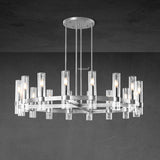 Manory Glass Round Chandelier 48" - Zonesus