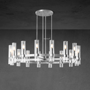 Manory Glass Round Chandelier 48" - Zonesus