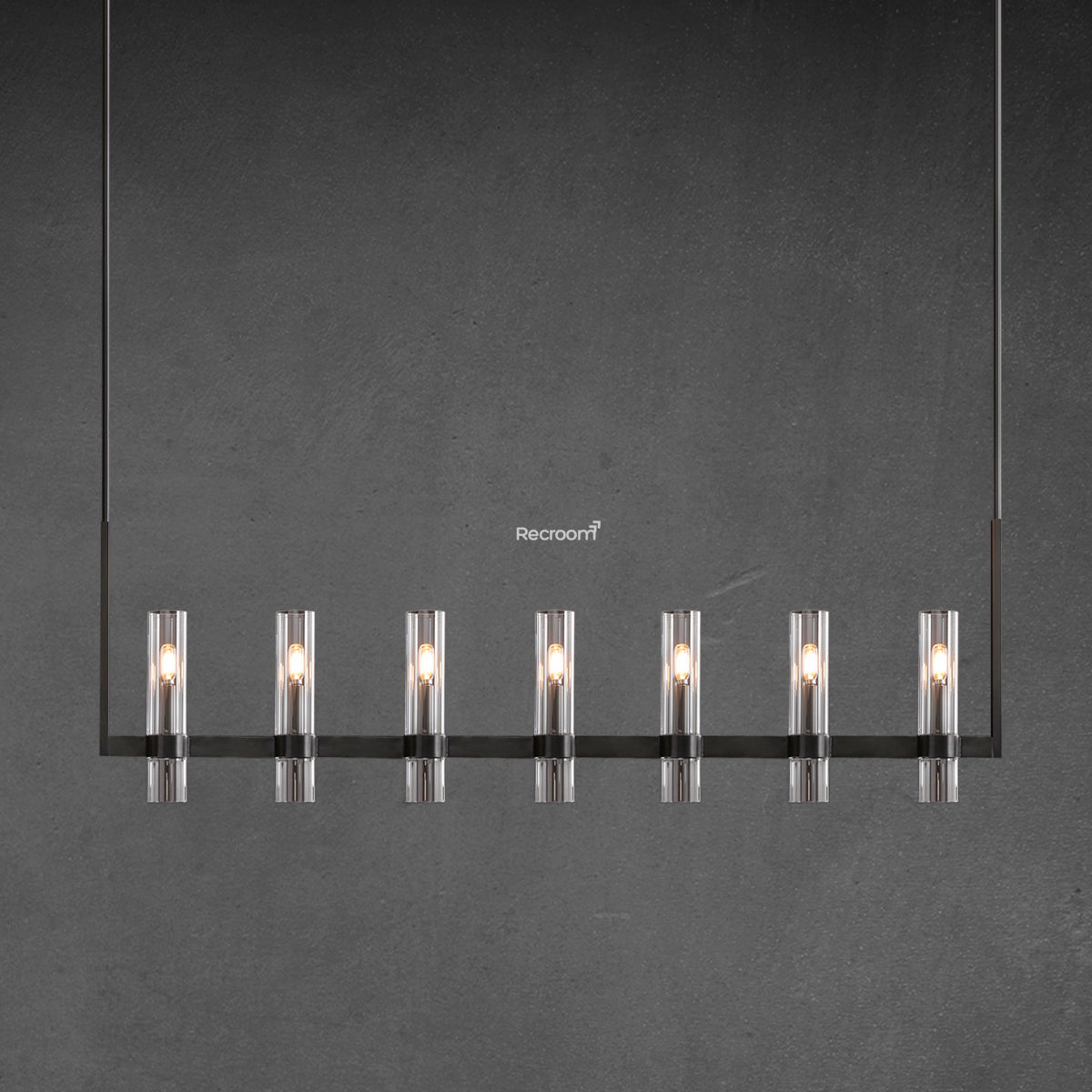 Manory Glass Linear Chandelier 59" - Zonesus