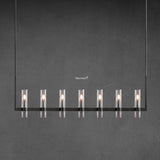 Manory Glass Linear Chandelier 59" - Zonesus