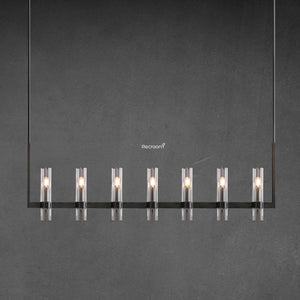 Manory Glass Linear Chandelier 59" - Zonesus