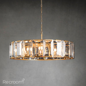 Harllow Multicurve Crystal Round Chandelier 19“ 31” 43“ 60” - Zonesus