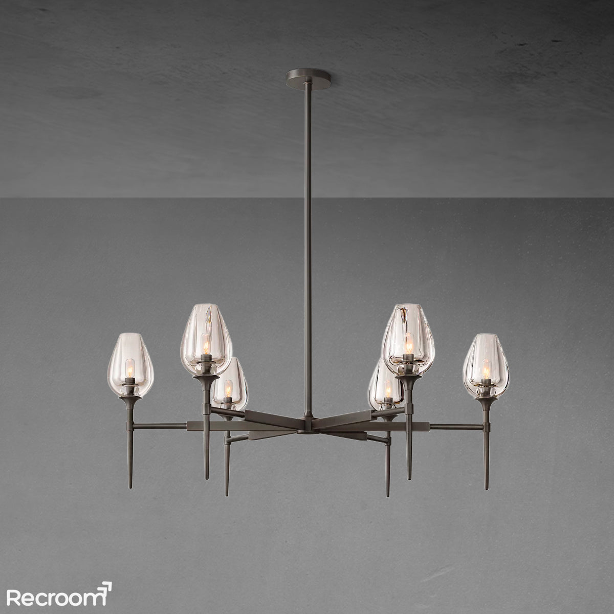 Tuilp Round Chandelier 42" - Zonesus