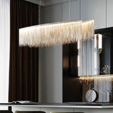Alisa Luxury Length Chain Tassel Chandelier - Zonesus