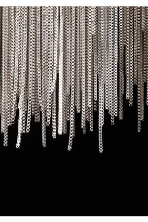 Alisa Luxury Round Chain Tassel Chandelier - Zonesus