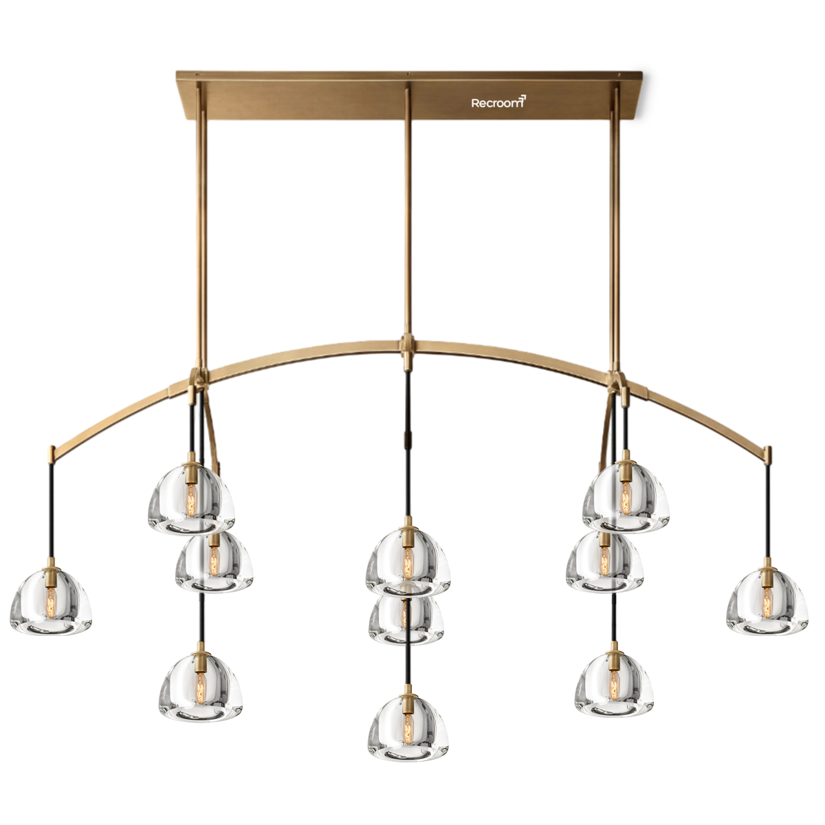 Hemisphero Linear Chandelier 72" - Zonesus