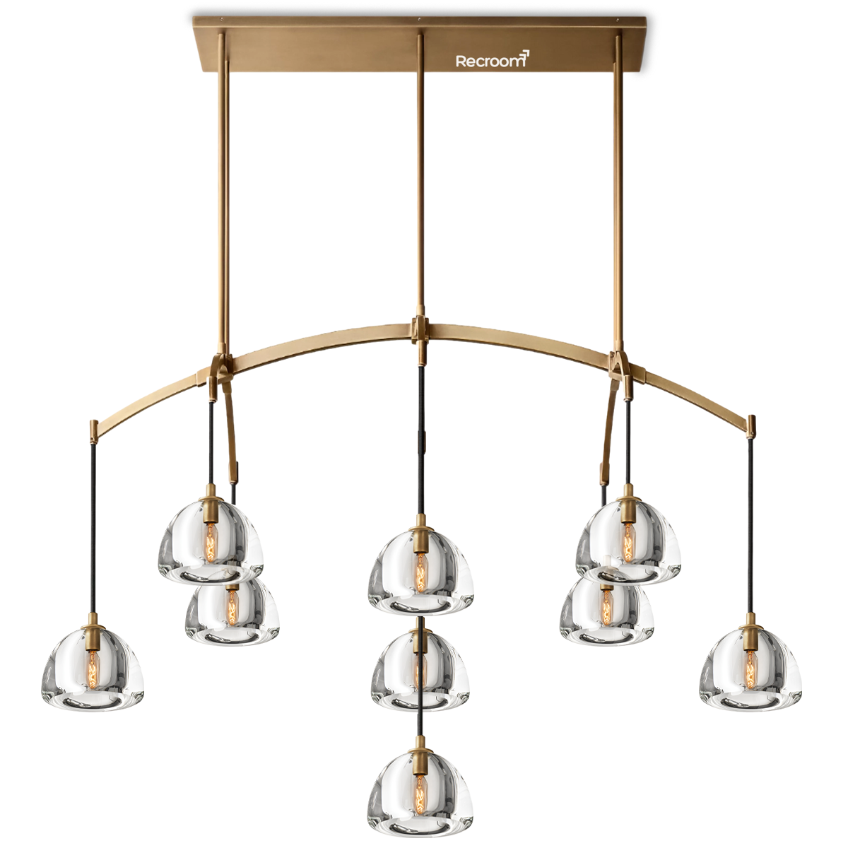 Hemisphero Linear Chandelier 54" - Zonesus