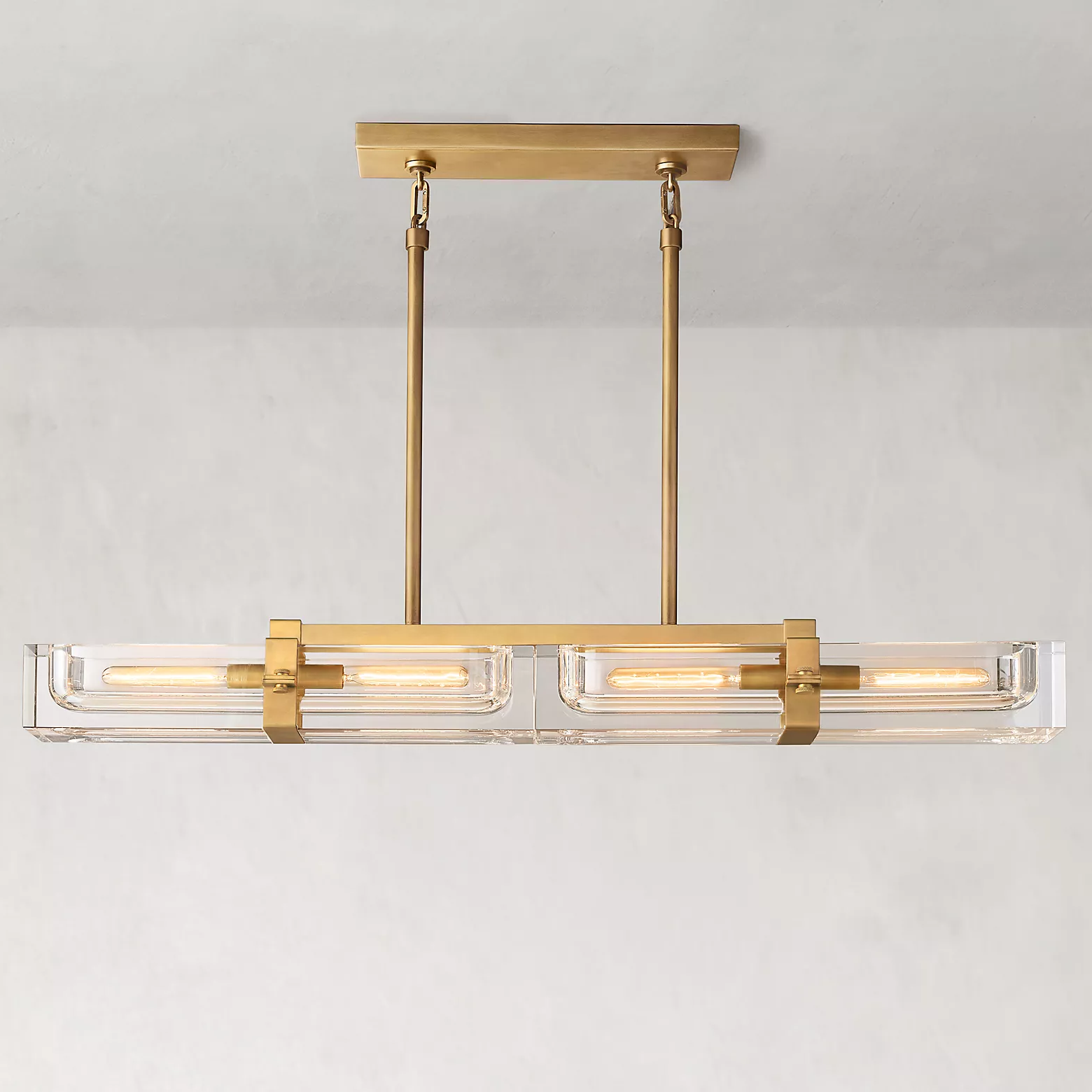 Savine Linear Chandelier 48" 4-Lights - Zonesus