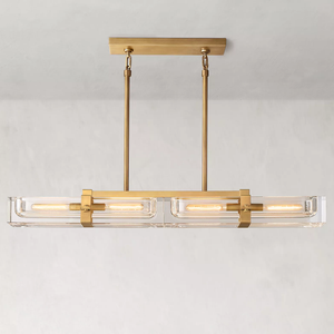 Savine Linear Chandelier 48" 4-Lights - Zonesus