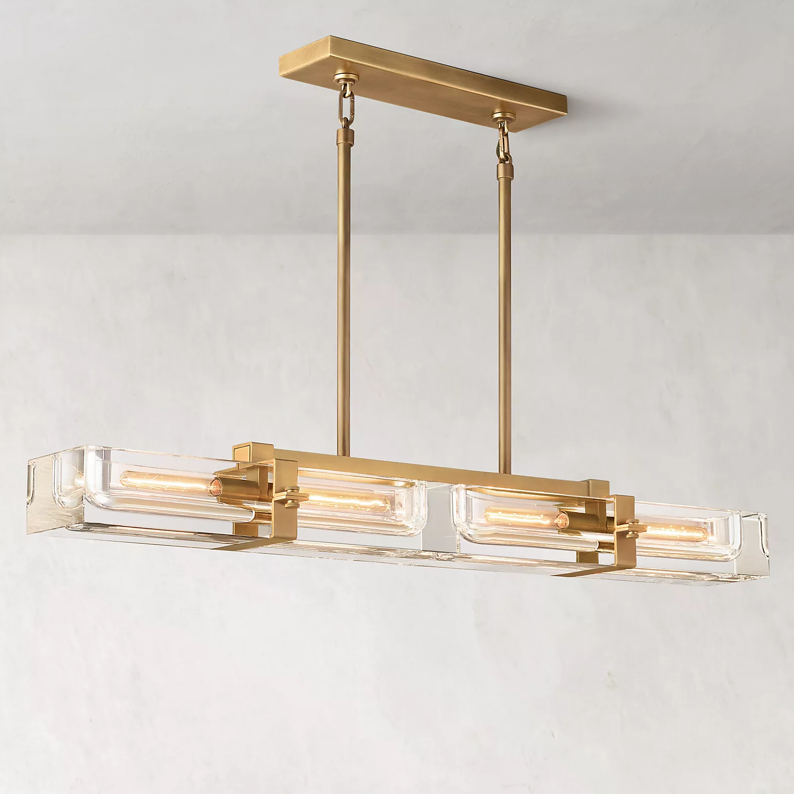 Savine Linear Chandelier 48" 4-Lights - Zonesus