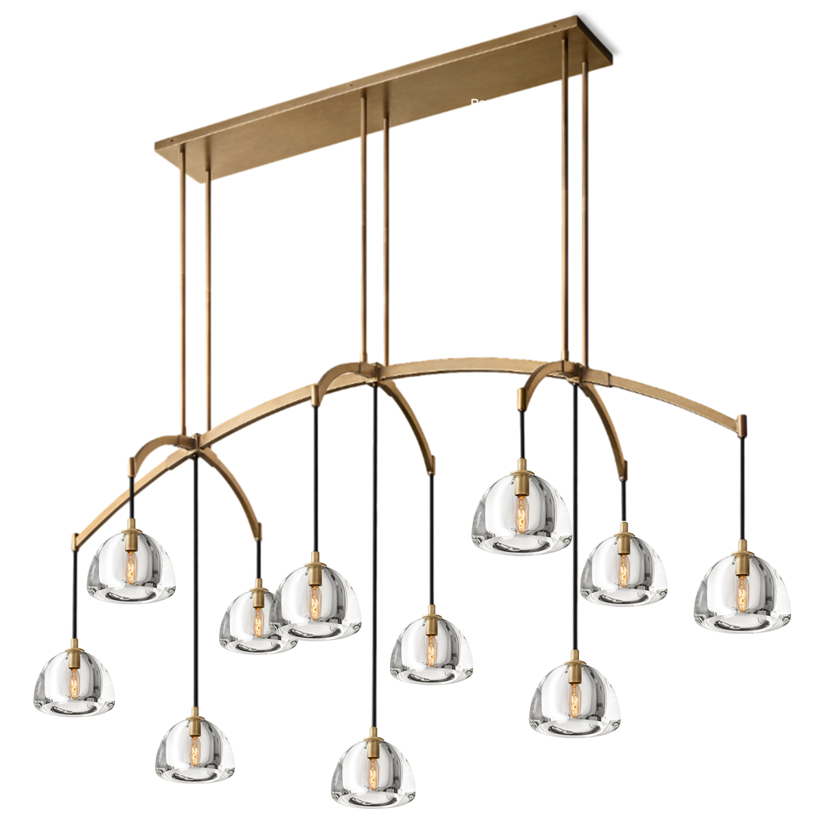 Hemisphero Linear Chandelier 72" - Zonesus