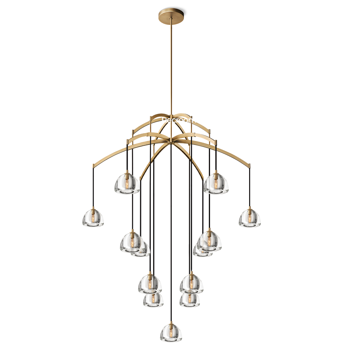 Hemisphero Round Chandelier 60" - Zonesus