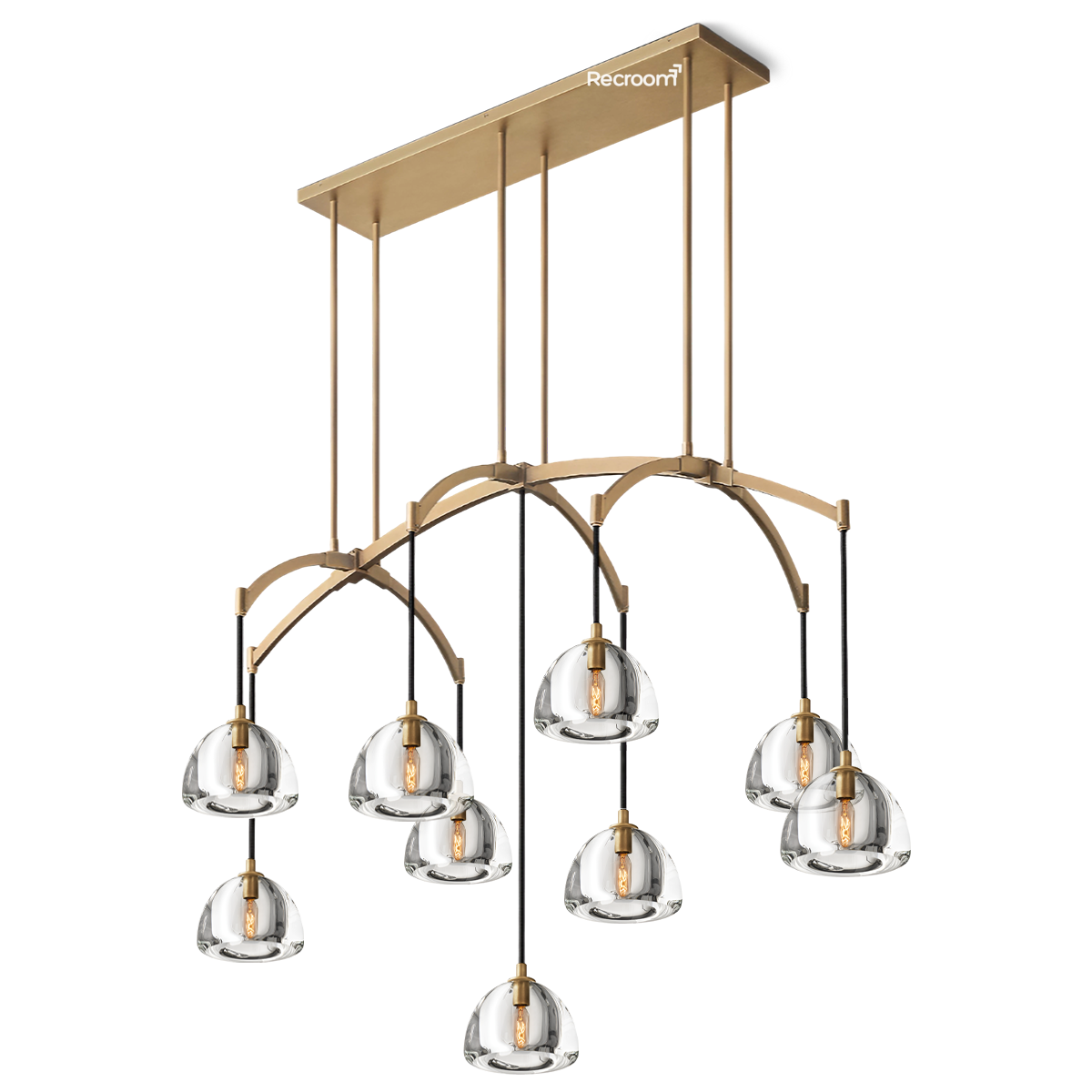 Hemisphero Linear Chandelier 54" - Zonesus