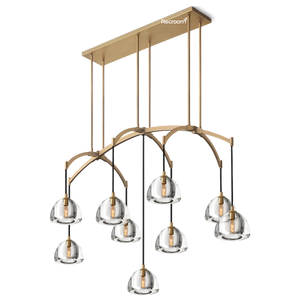 Hemisphero Linear Chandelier 54" - Zonesus