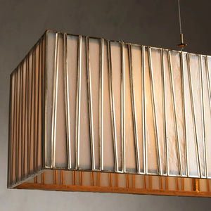 Art Glass Jeunet Rectangular Chandelier - Zonesus