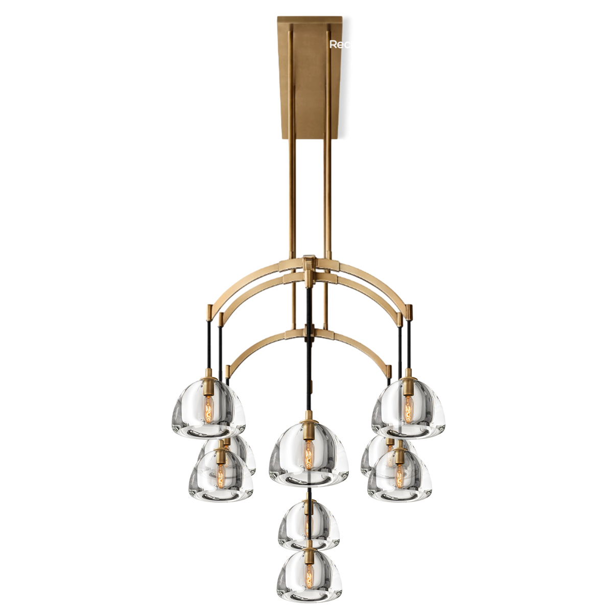 Hemisphero Linear Chandelier 54" - Zonesus