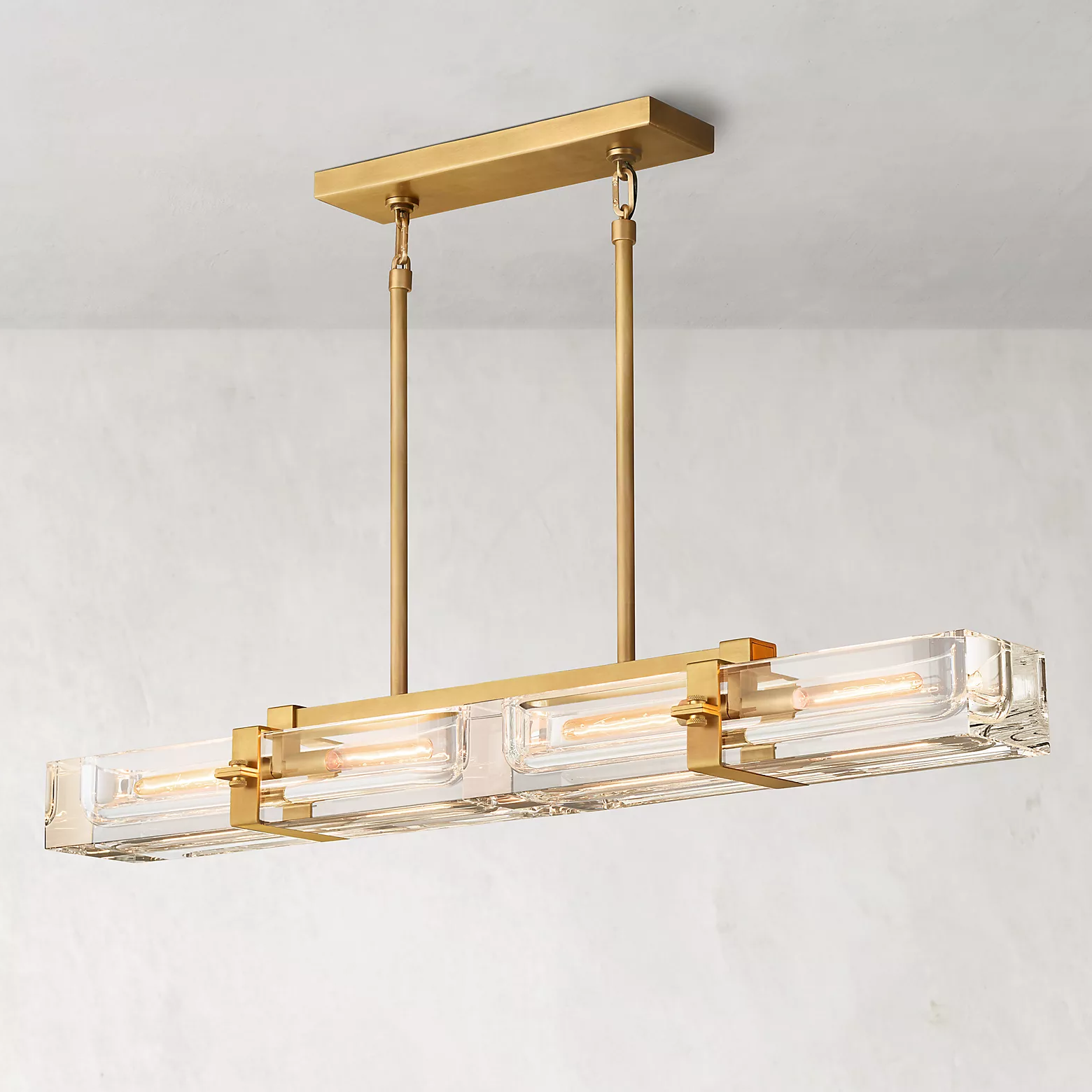 Savine Linear Chandelier 48" 4-Lights - Zonesus