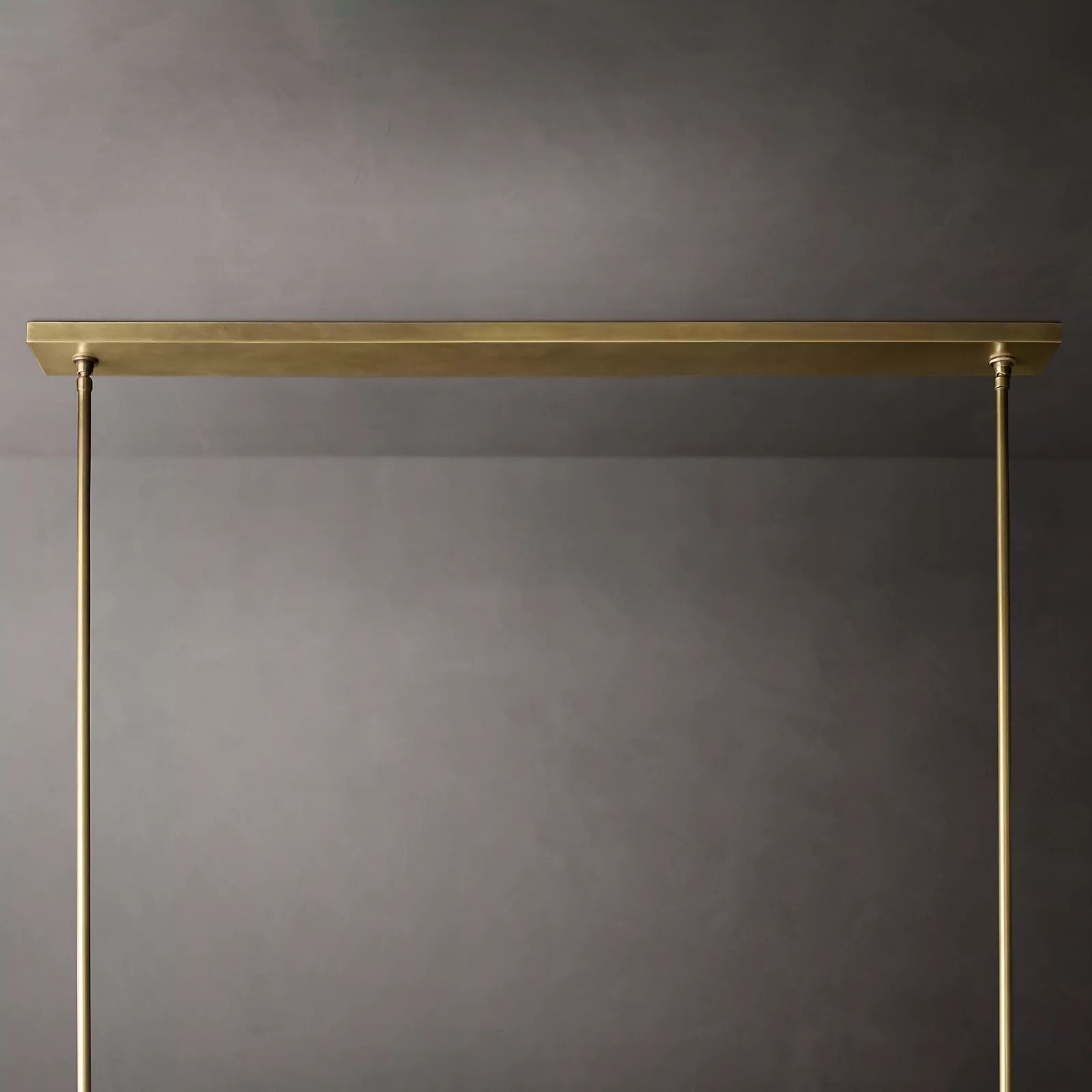 Paillette Linear Chandelier For White Fabric Shade 49" - Zonesus