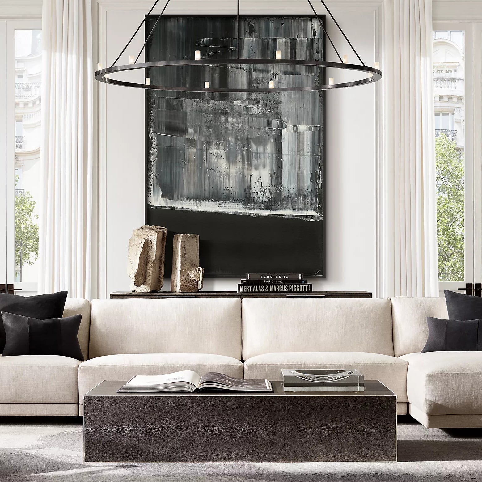 Renne Round Chandelier 48" 60" - Zonesus