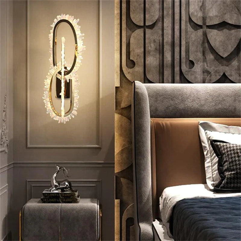 Cervine Wesley Rock Crystal Wall Sconce - Zonesus