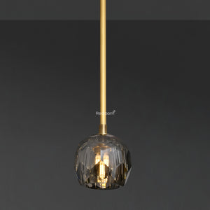Boulew Crystal Glass Rod Pendant 5" - Zonesus