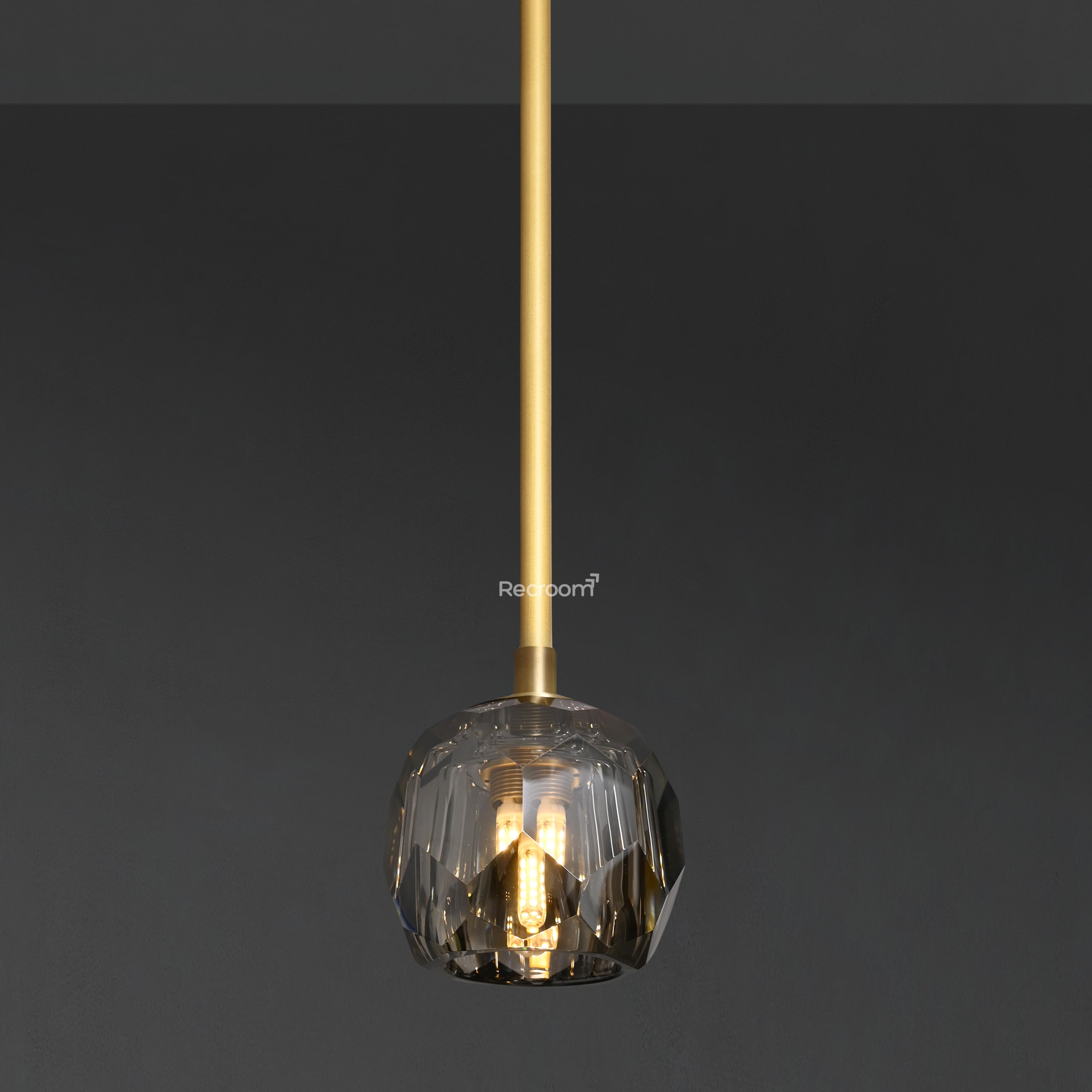 Boulew Crystal Glass Rod Pendant 5" - Zonesus