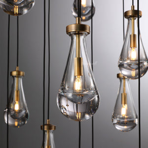 Raindrop Round Chandelier 47" - Zonesus