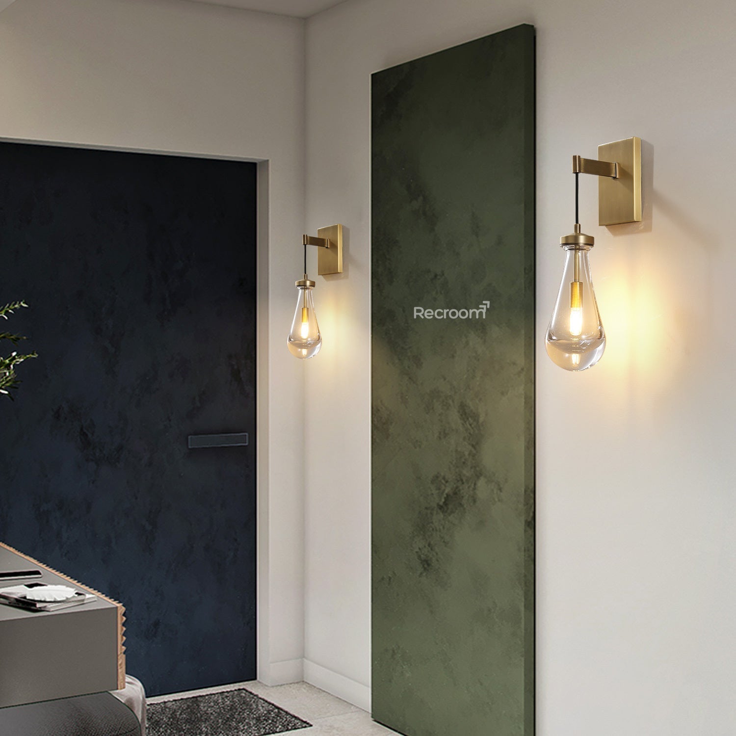Raindrop Wall Sconce 5" Cord - Zonesus