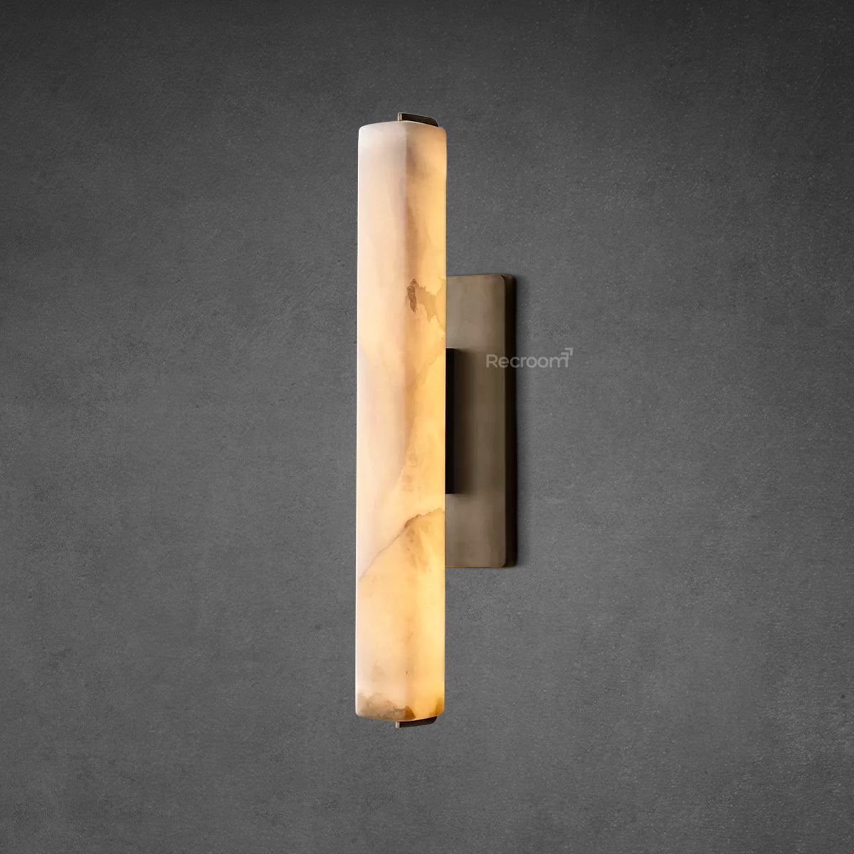 Auduben Alabaster Single Sconce 15" 19" 25" - Zonesus