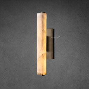 Auduben Alabaster Single Sconce 15" 19" 25" - Zonesus